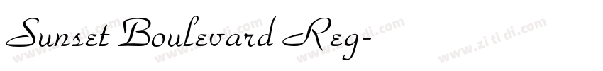 Sunset Boulevard Reg字体转换